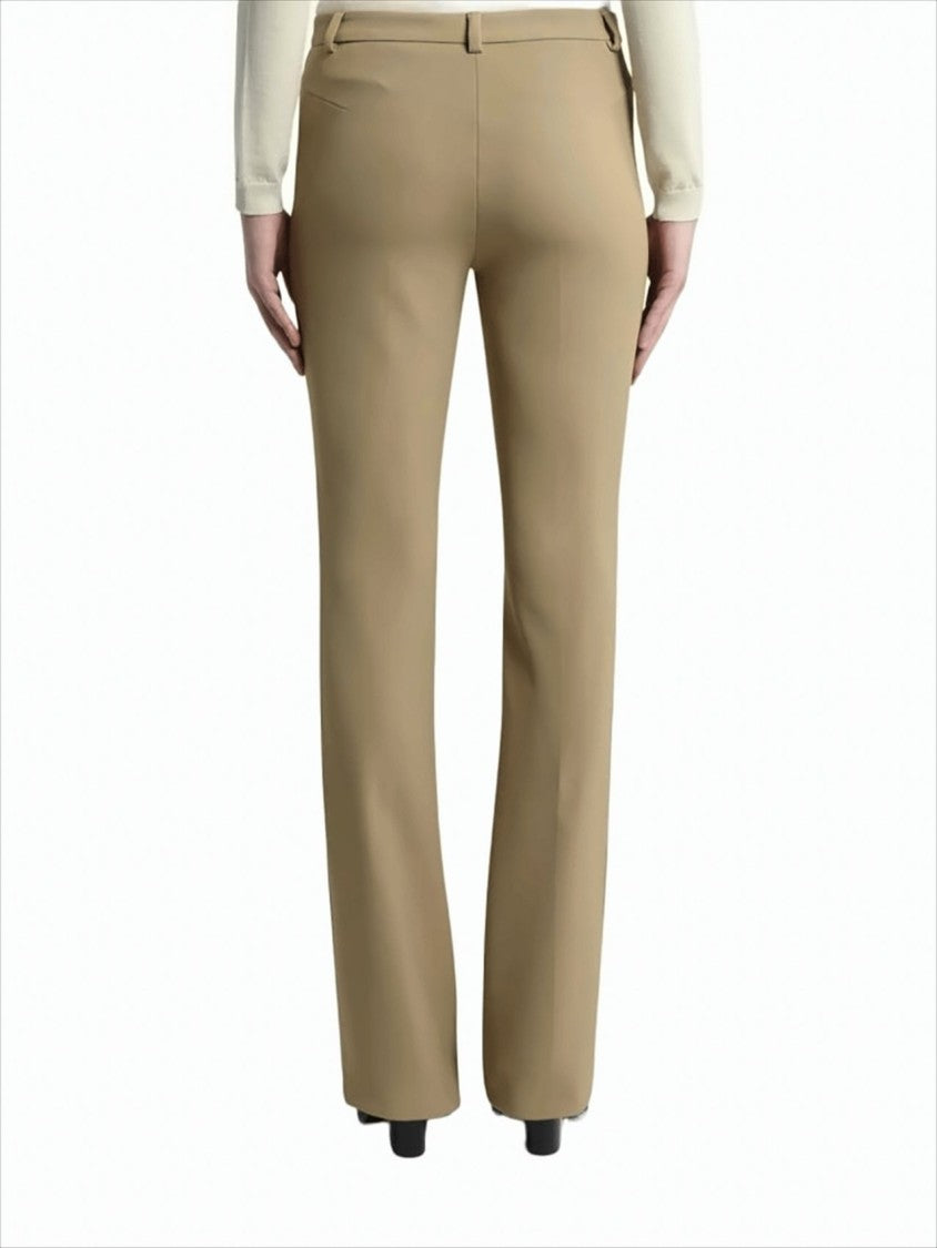 Etro High-Waisted Fit-And-Flare Trousers With Textured Front Seam