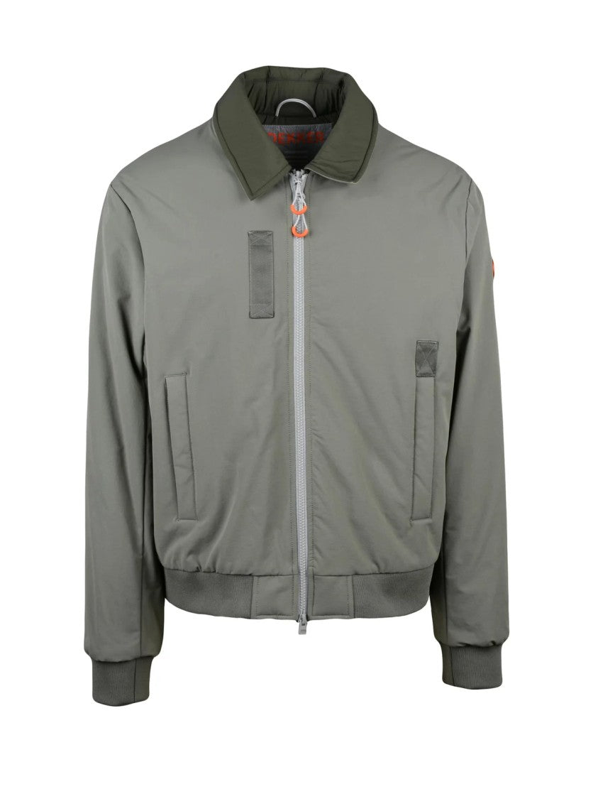 Dekker Quilted Sage Green Jacket With Zip Closure