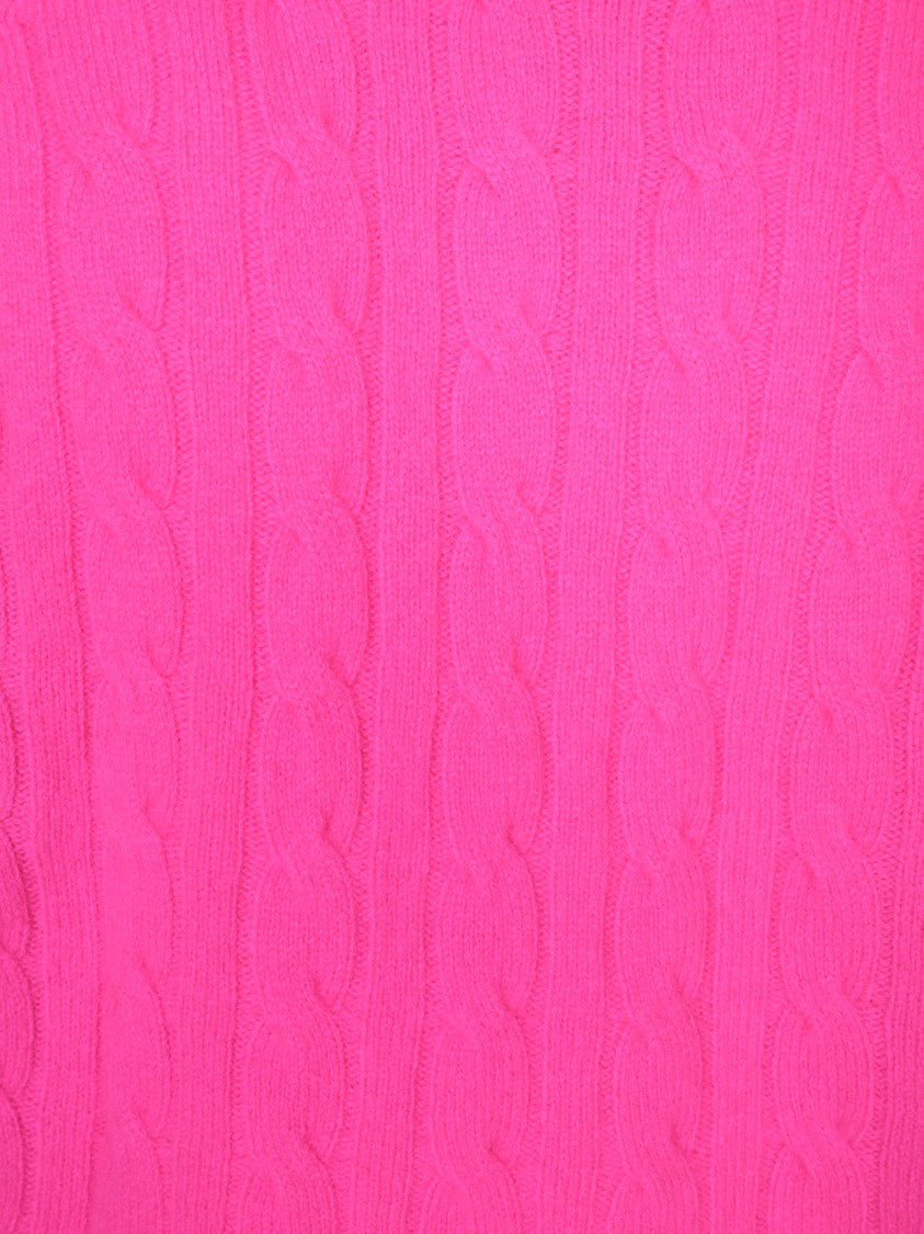 Amaranto Pink Knitwear With Braided Pattern
