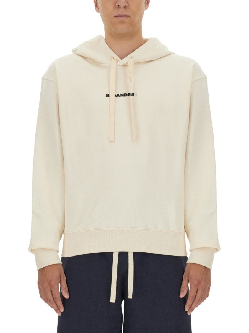 Jil Sander Casual Hooded Sweatshirt With Subtle Logo