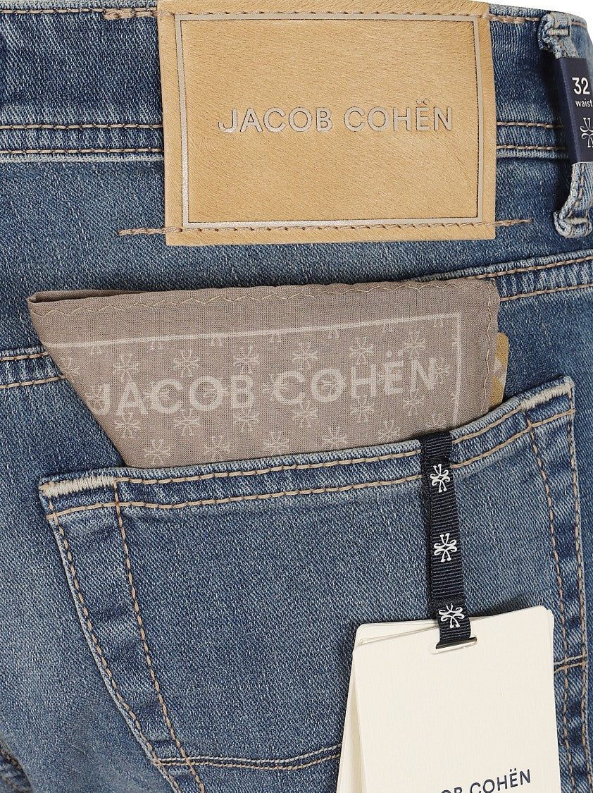 Jacob Cohen Five-Pocket Slim-Fit Denim With Stretch Blend