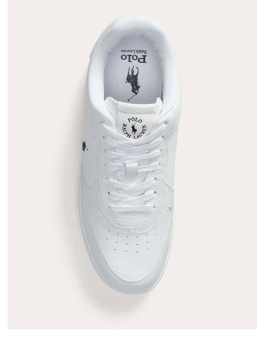 Polo Ralph Lauren White Masters Crt Leather Sneakers