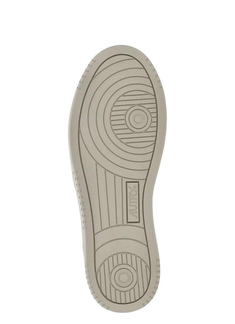 Autry Smooth Leather Sneakers With Pony Detail And Embroidered Logo