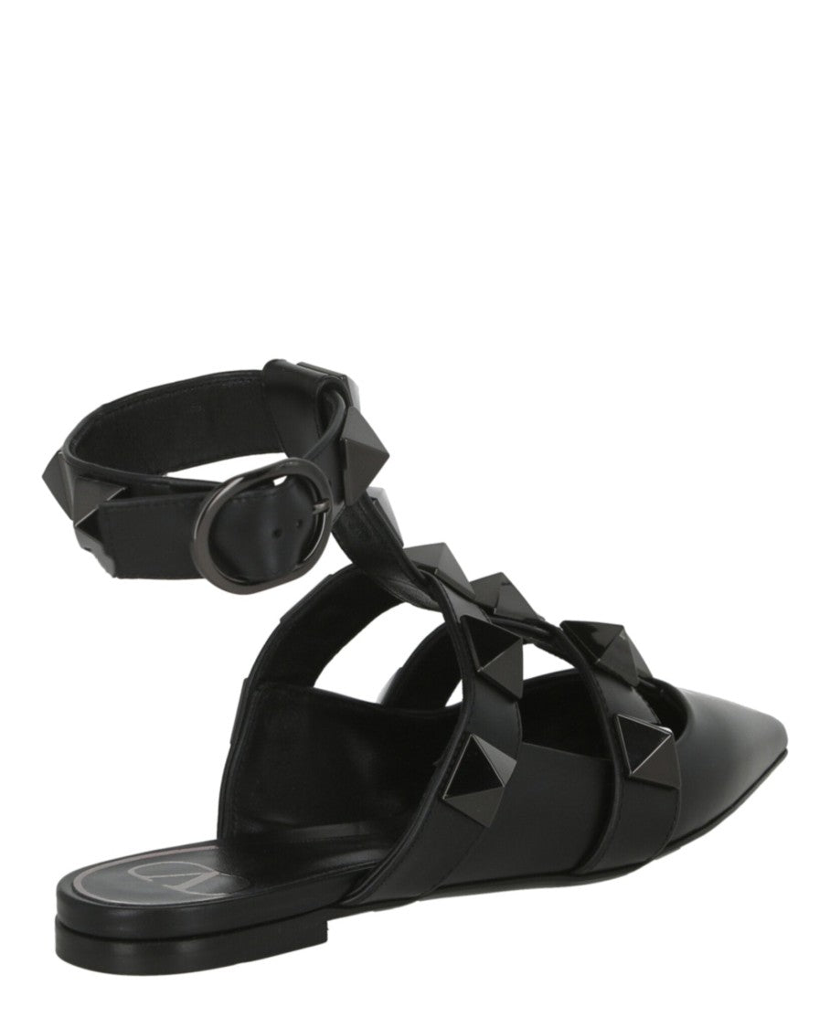 Valentino Roman Stud Ballerina Shoes