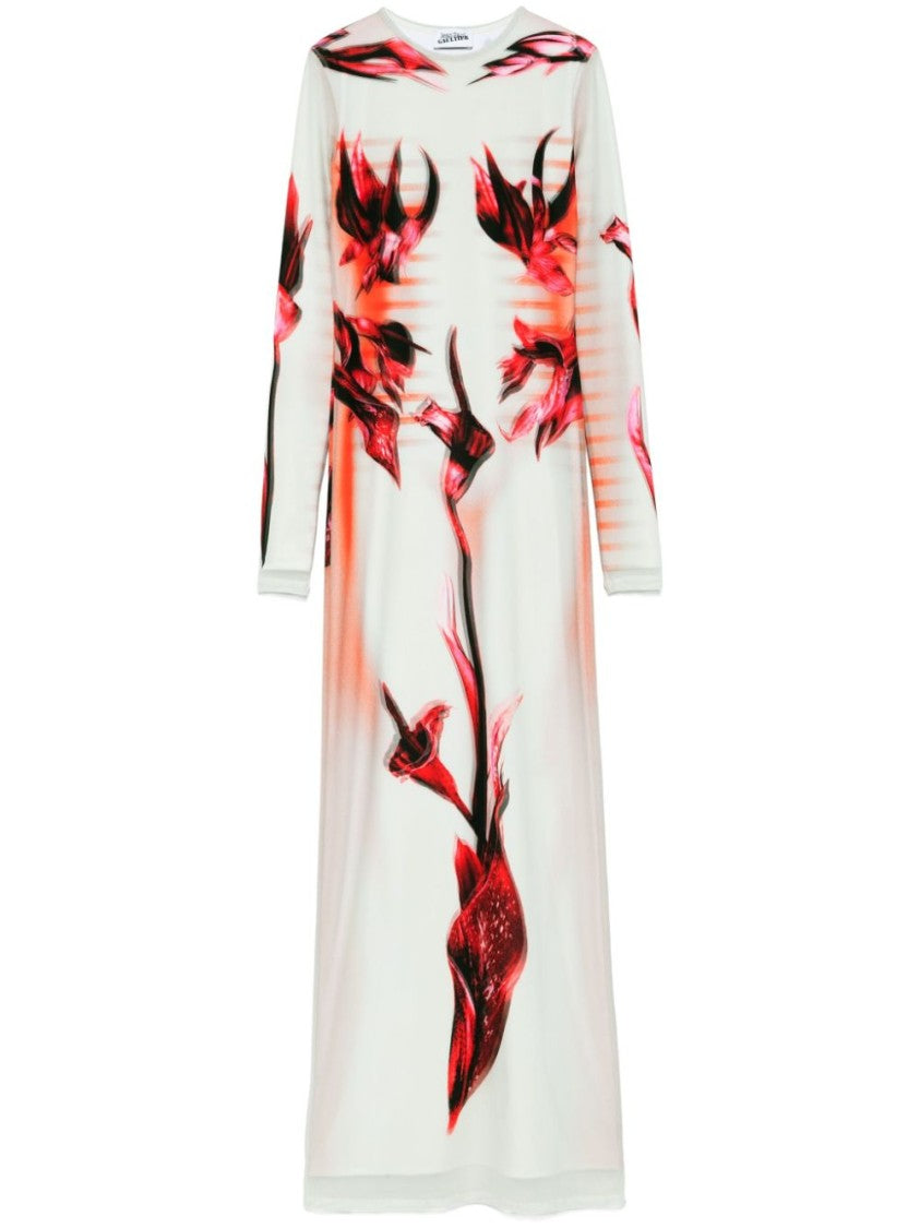 Jean Paul Gaultier Floral Print Long Dress