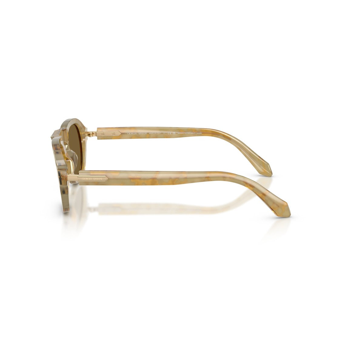 Giorgio Armani 0Ar8244 Translucent Acetate Sunglasses With Brown Tinted Lenses