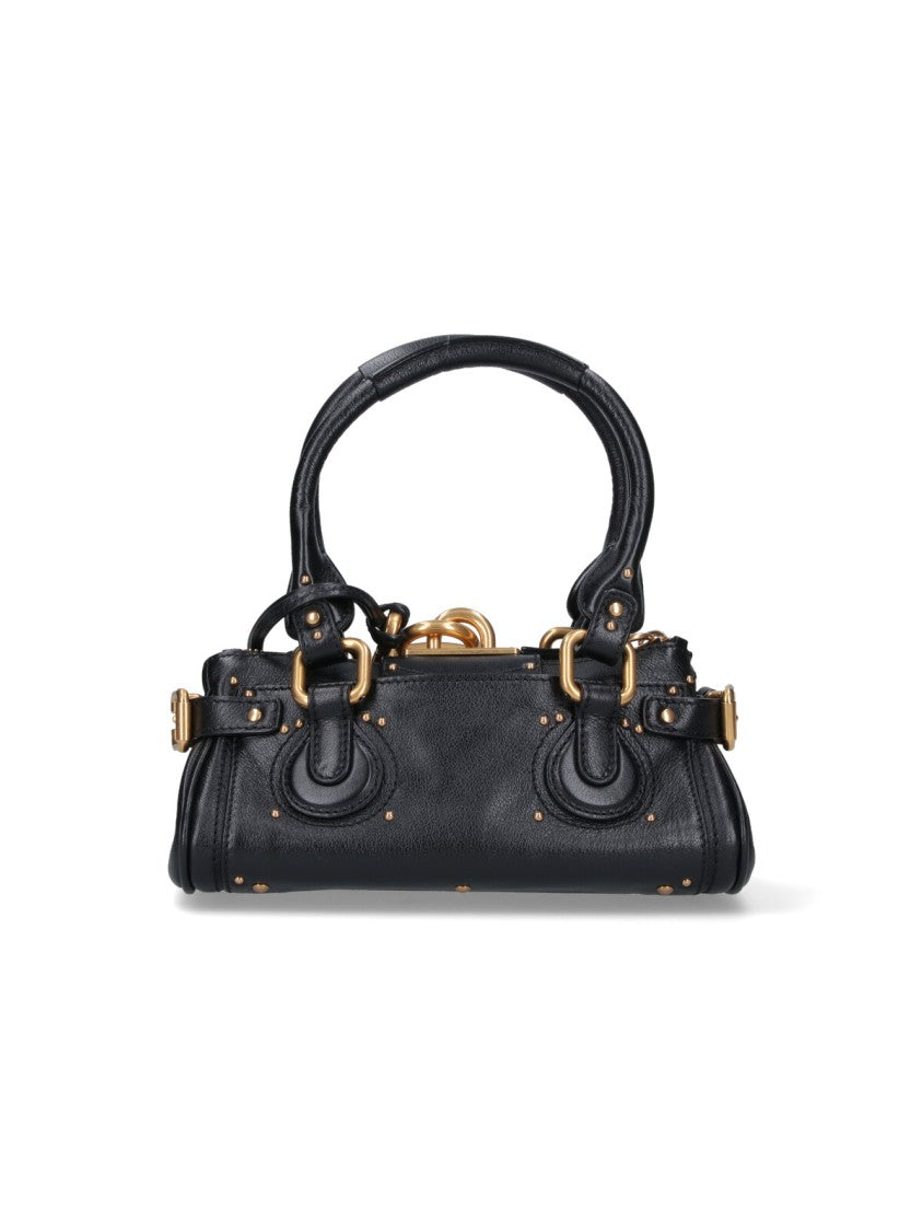 Chloé Textured Buffalo Leather Small Paddington Handbag