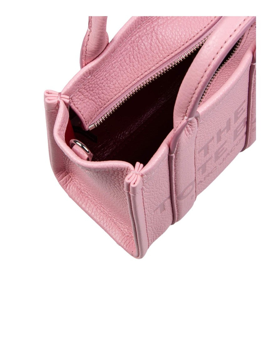 Marc Jacobs Mini Tote In Pink Leather