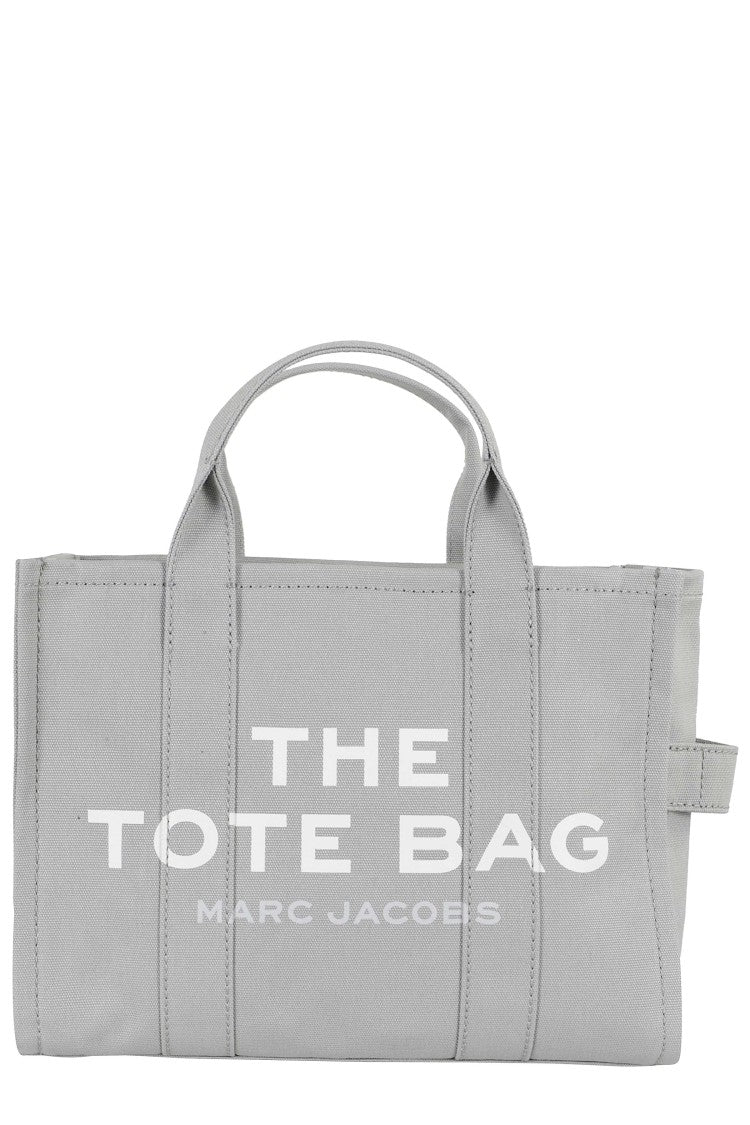 Marc Jacobs Gray The Medium Tote Canvas Top-Zip Tote Bag
