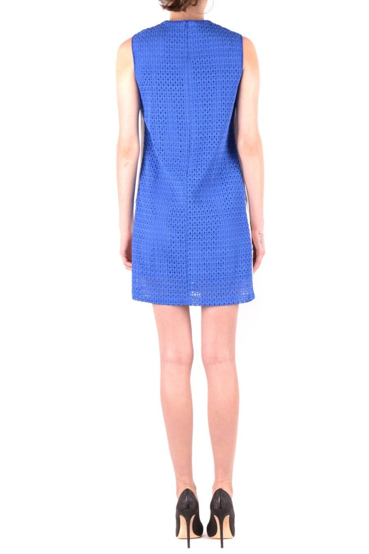 Pinko Blue Textured Mini Dress