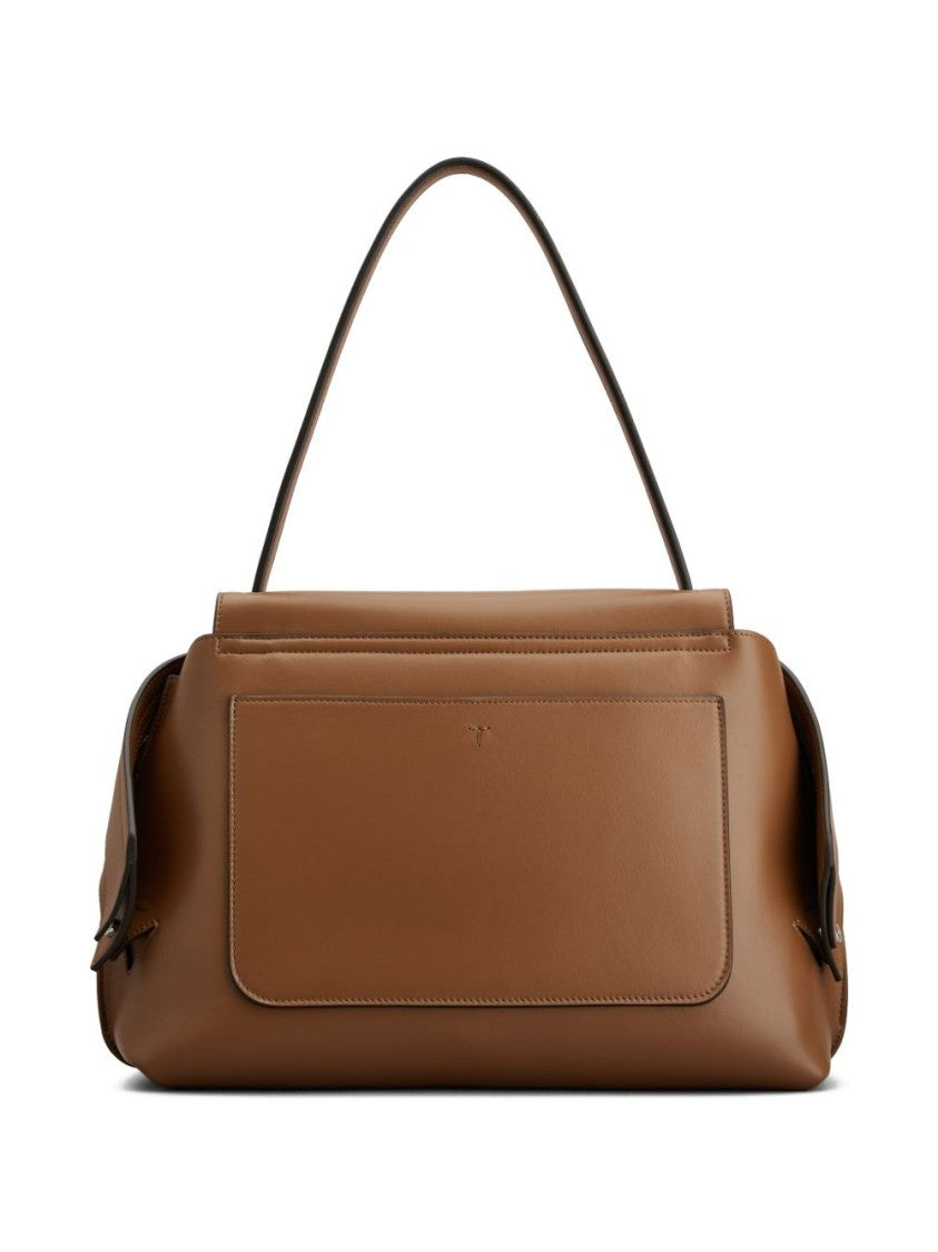 Tod's Structured Brown Leather Handbag
