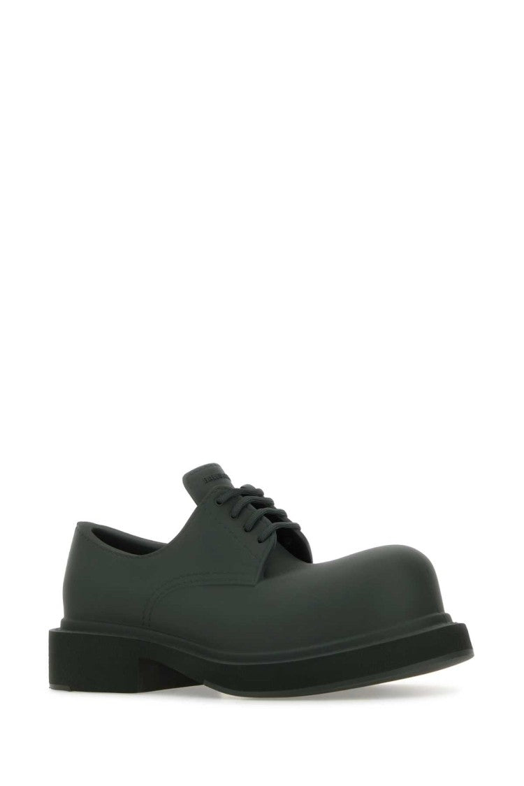Balenciaga Bottle Green Eva Steroid Lace-Up Shoes