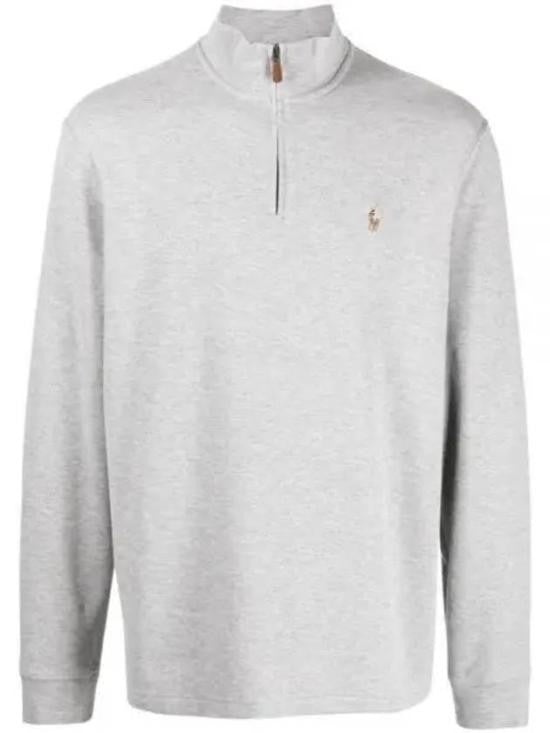 Polo Ralph Lauren Light Grey Long-Sleeve Sweatshirt With Embroidered Logo