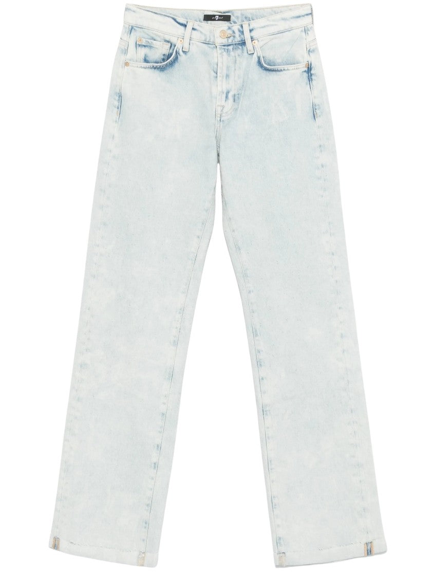 7 For All Mankind Relaxed Fit High-Waisted Denim Trousers
