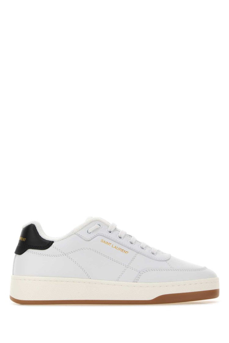 Saint Laurent White Leather Sl/61 Sneakers