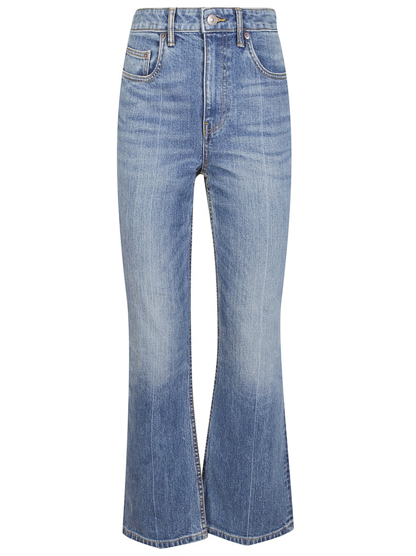 Tory Burch Cropped Flare Jeans