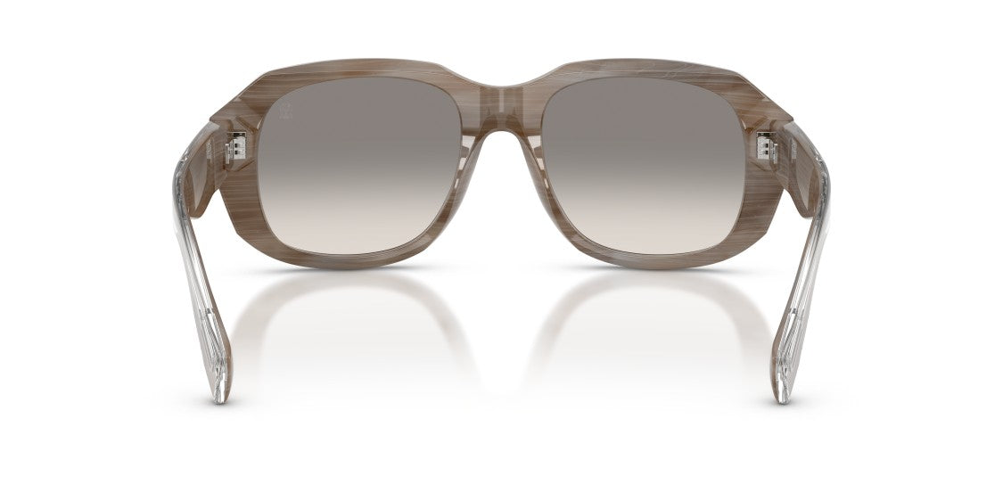 Brunello Cucinelli Grey 0Bc4027s Translucent Marbled Oversized Square Sunglasses