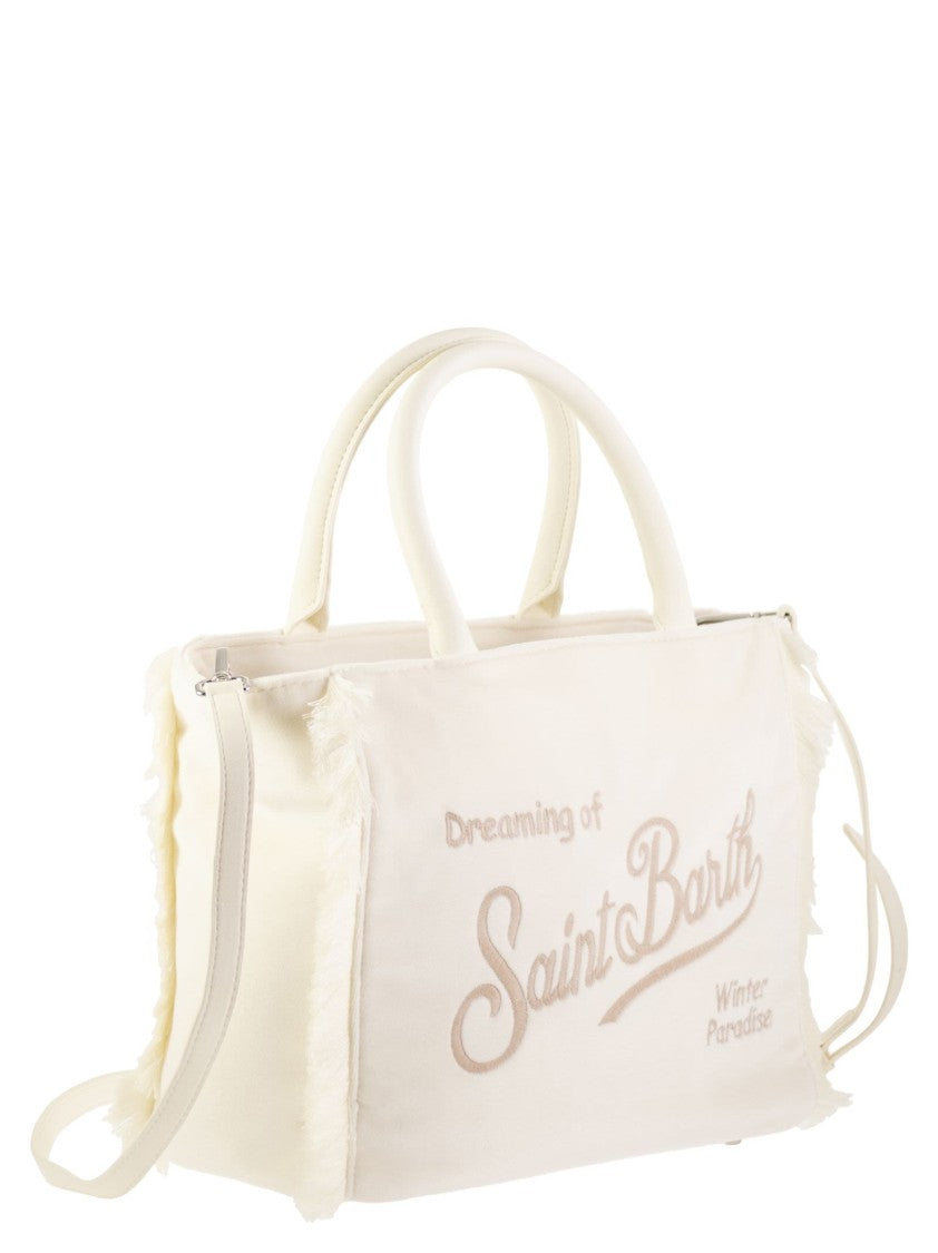 Mc2 Saint Barth Colette - Velvet Handbag With Logo