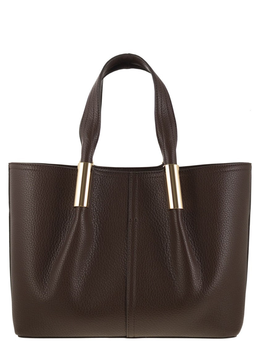 Elisabetta Franchi Medium Tote Bag With Logo Details