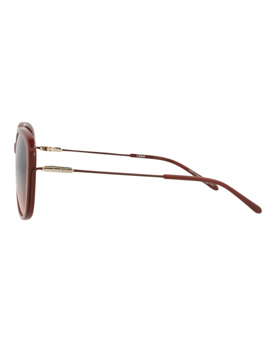 Chloé Round-Frame Recycled Acetate Sunglasses