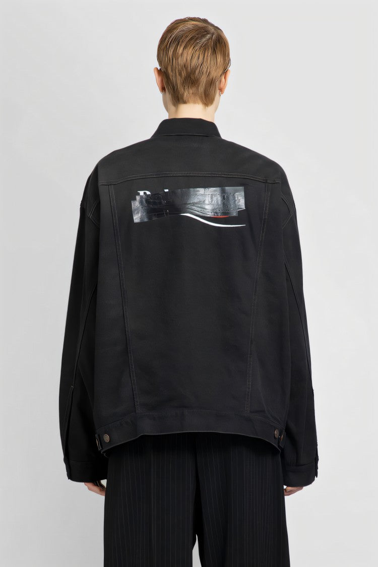 Balenciaga Oversized Black Denim Jacket