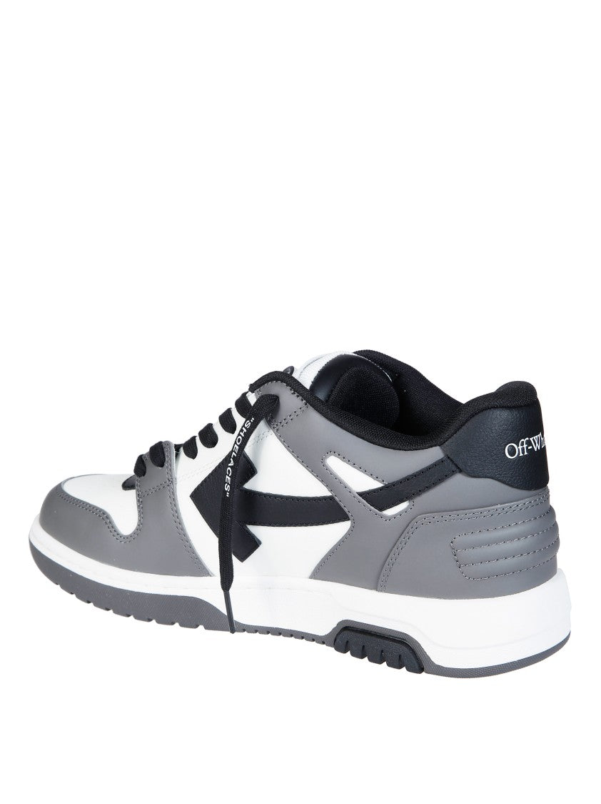 Off-White Grey/White Low-Top Out Of Office Sneakers