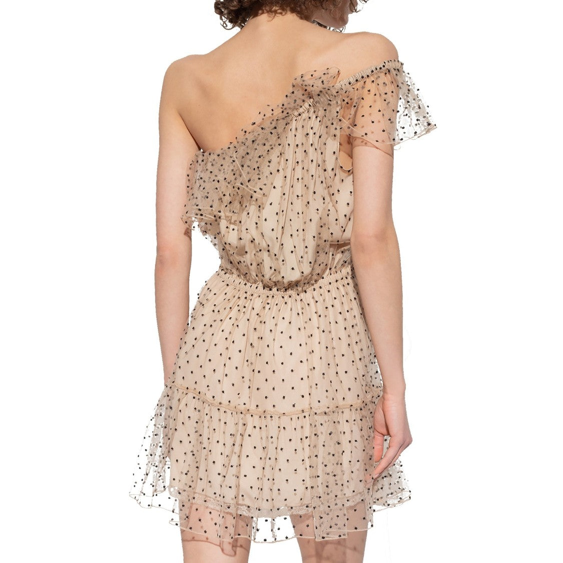 Gucci One-Shoulder Tulle Dress