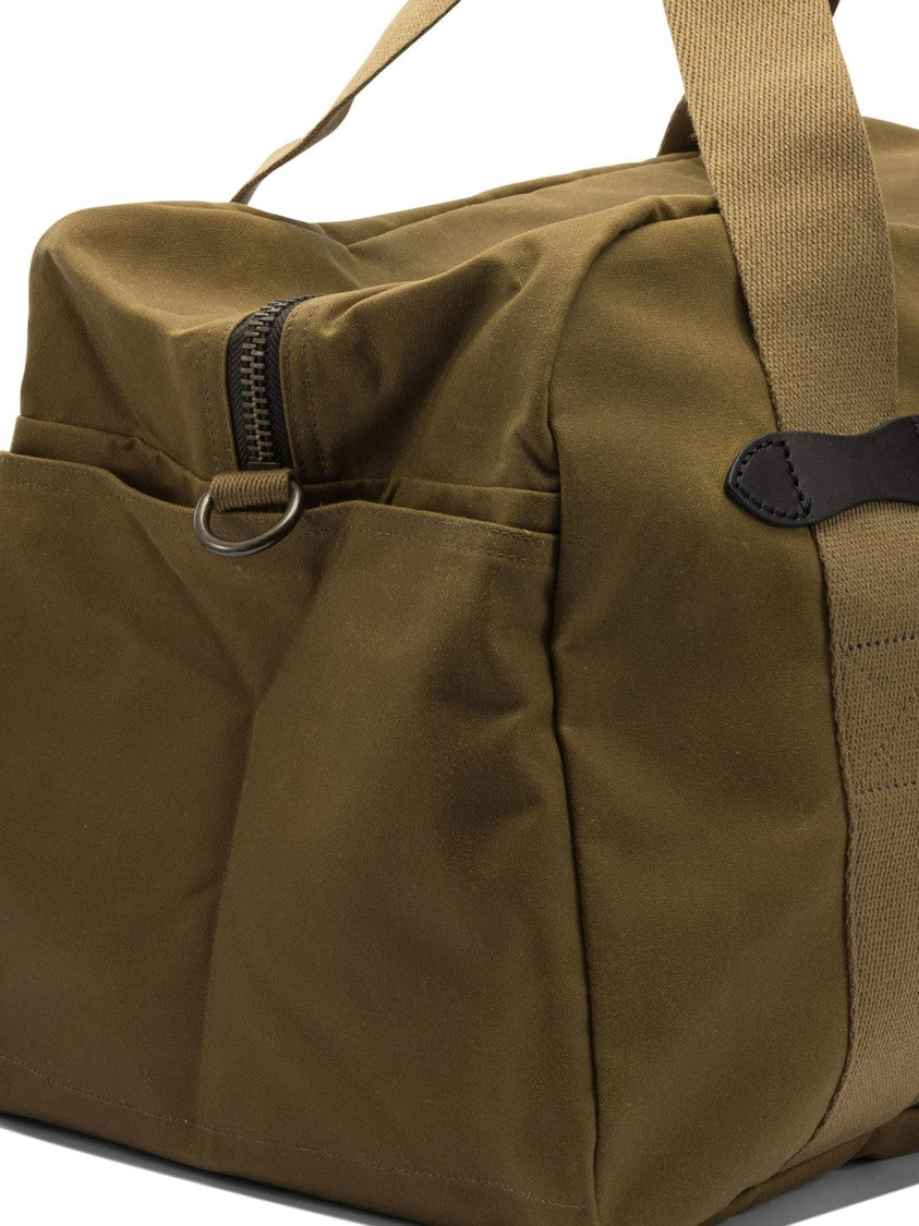Filson Tin Cloth Travel Bag With Spacious Interior And Adjustable Strap