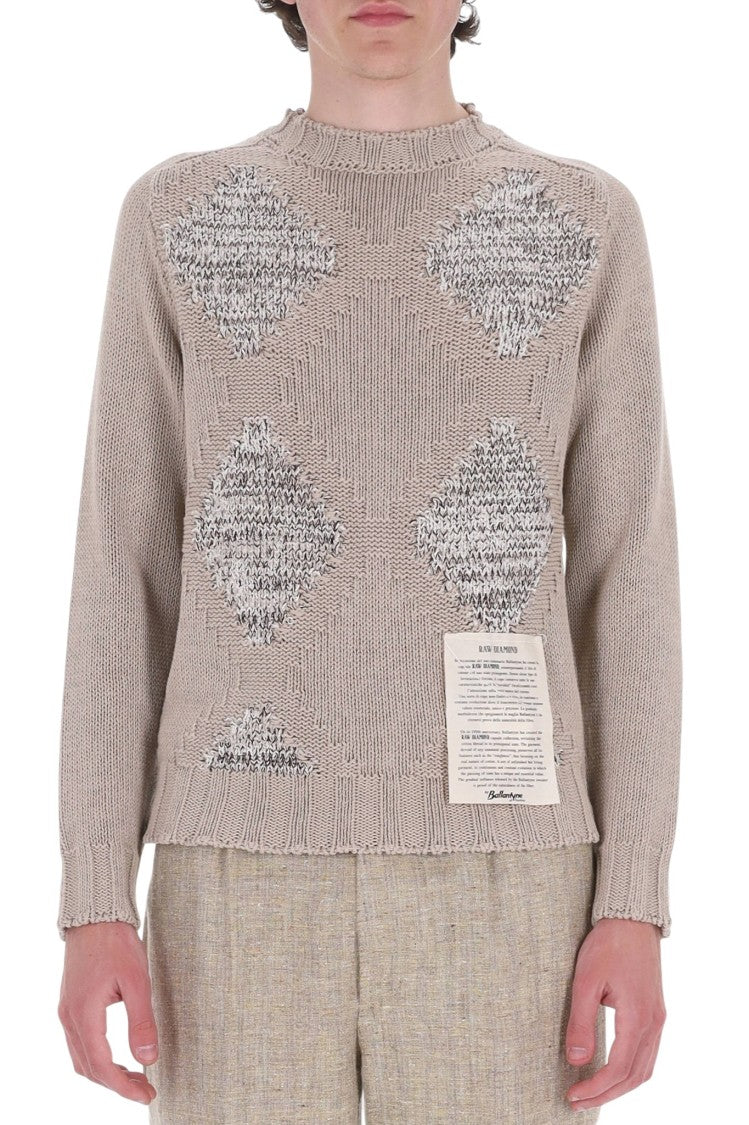 Ballantyne Raw Diamond Pure Cashmere Crewneck Sweater