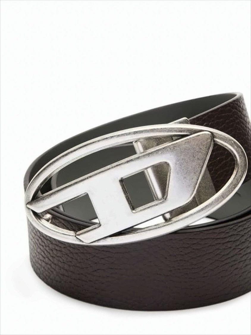 Diesel Textured Brown Leather Belt