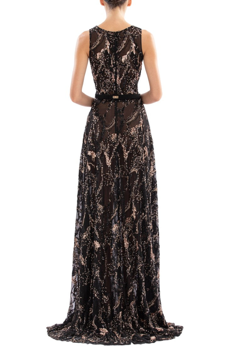 Saiid Kobeisy Embroidered Long Dress