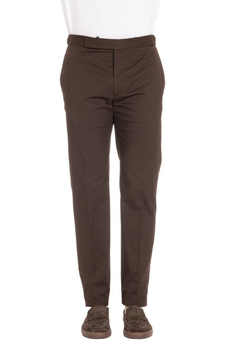 Tagliatore Newbros Cotton Satin Trousers