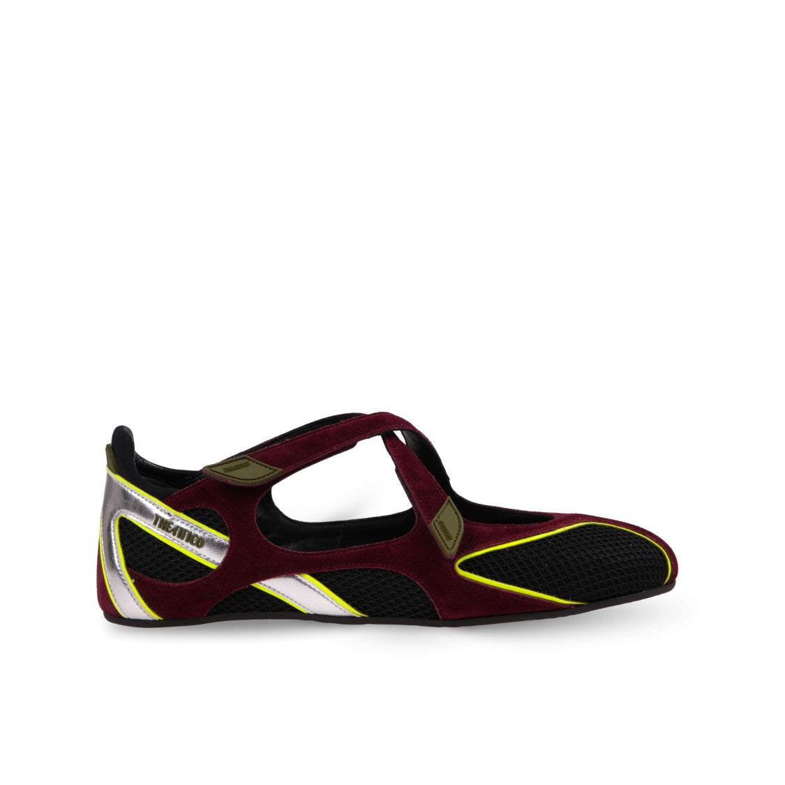 The Attico Crisscross Strap Ballerina Flats
