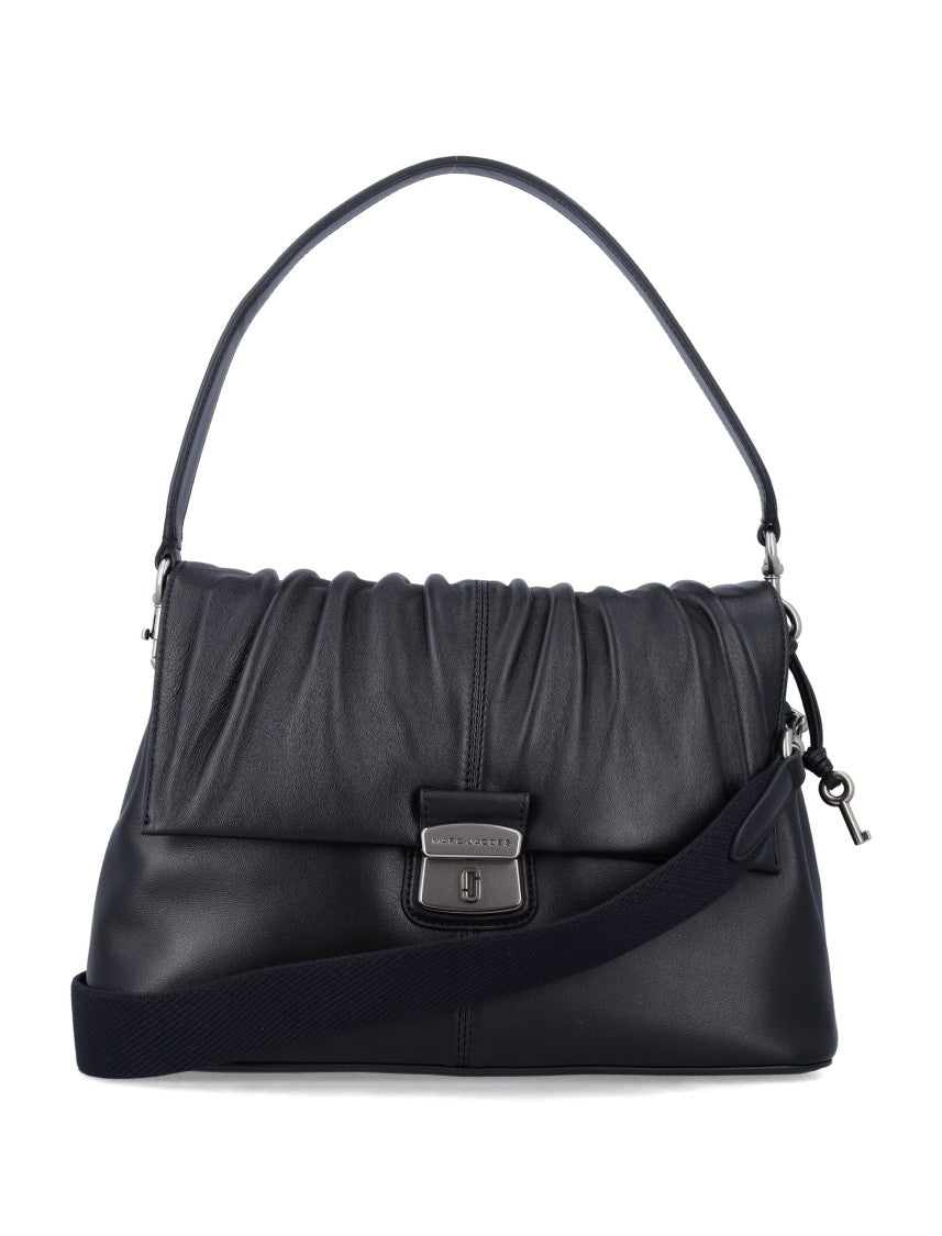 Marc Jacobs Cristina Ruched Nappa Leather Messenger Bag