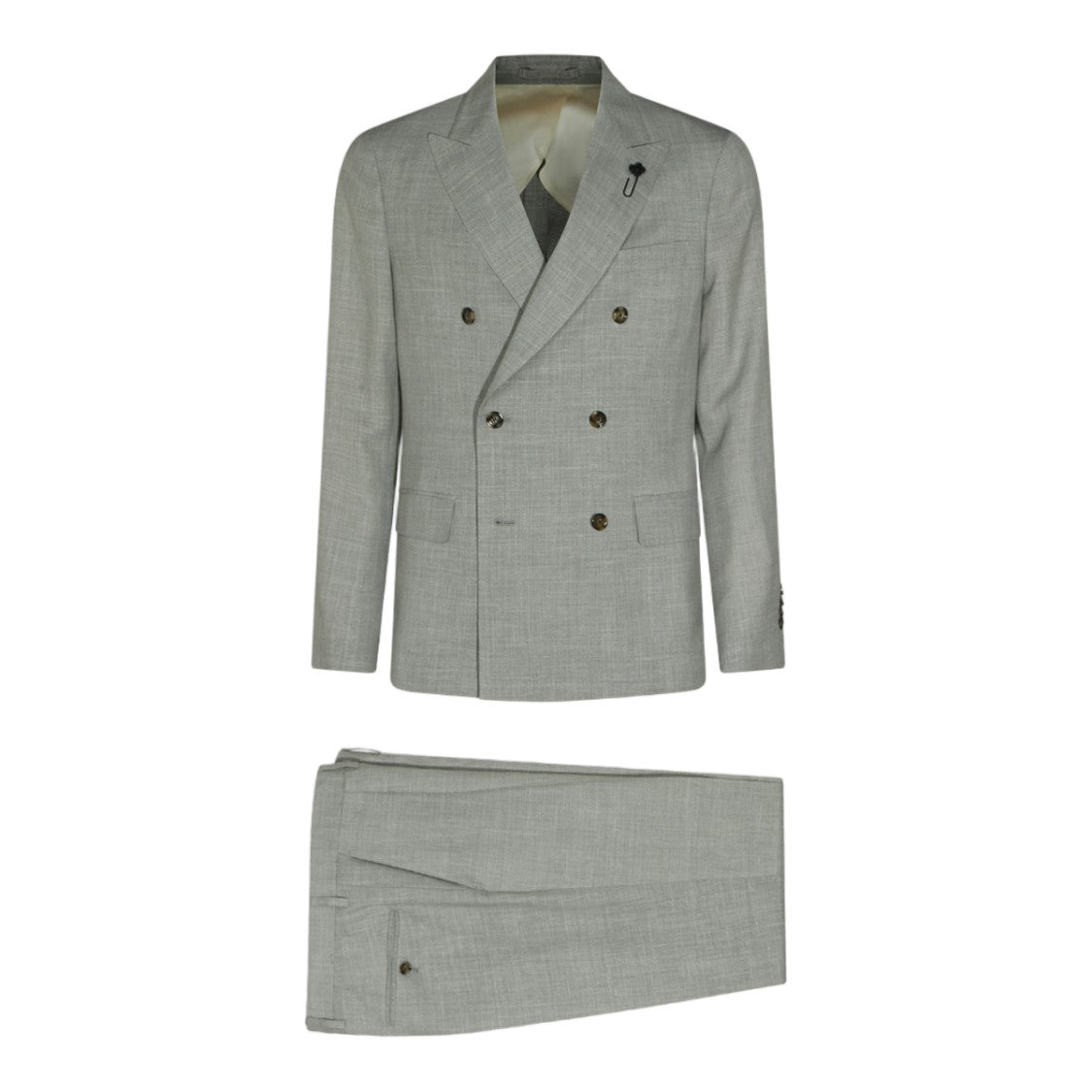 Lardini Tailored Two-Piece Suit With Textured Blazer And Trousers