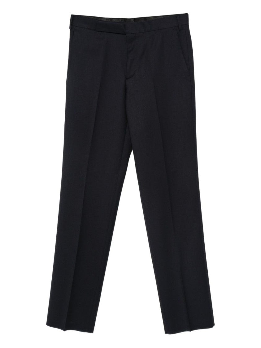 Lardini Tailored Dark Blue Wool Trousers