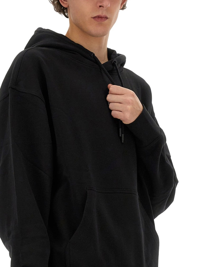 Boss Minimalistic Black Hoodie With Logo