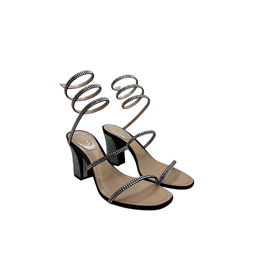 René Caovilla Block Heel Sandal 80