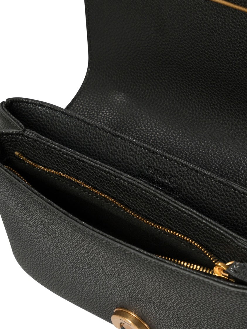 Pinko Mini Grained Leather Shoulder Bag