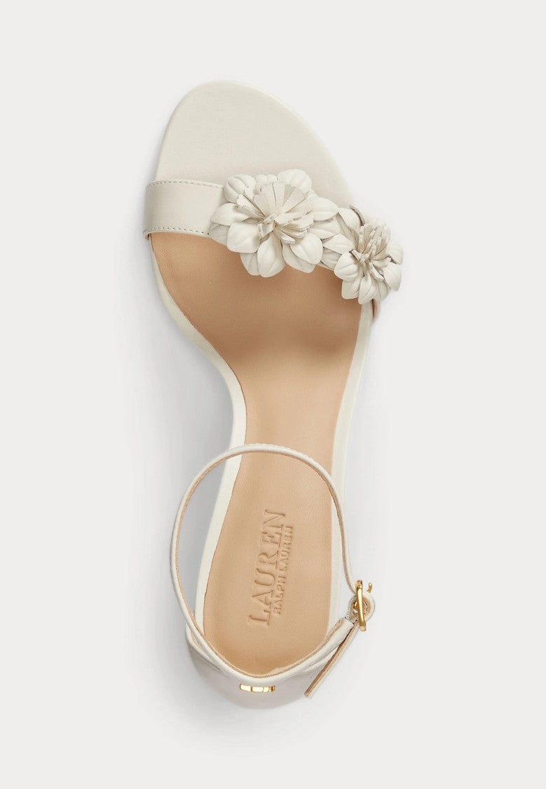 Lauren Ralph Lauren Intricately Appliquéd Sandal With Slim Ankle Strap