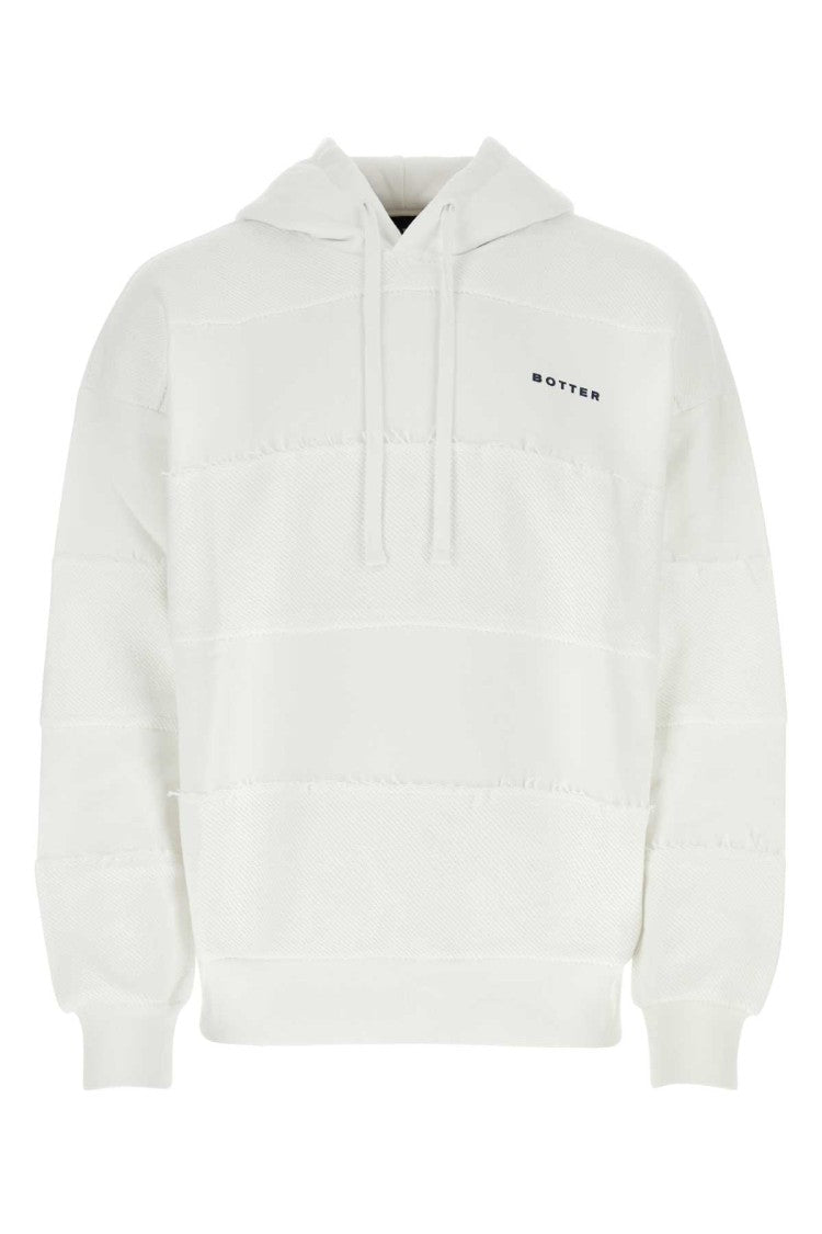 Botter White Cotton Oversize Sweatshirt