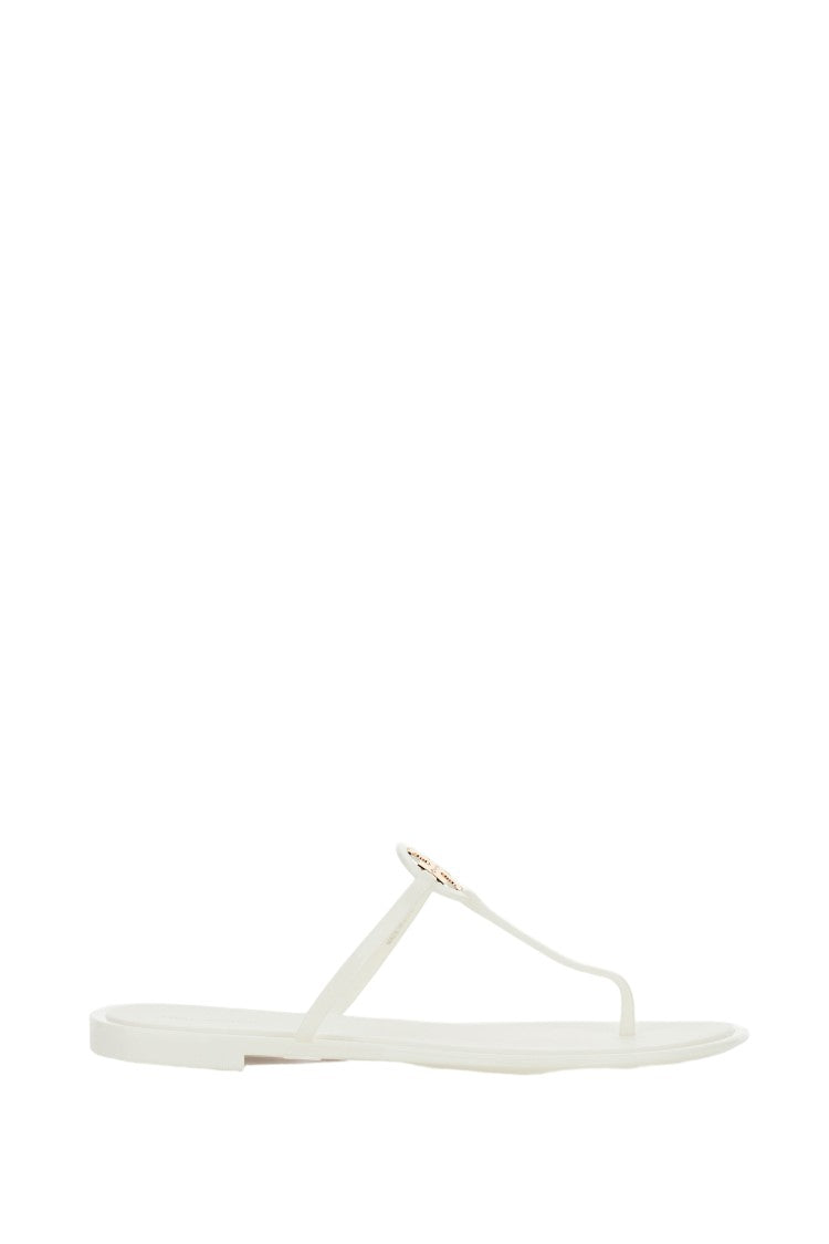 Tory Burch Miniature T-Strap White Jelly Sandal