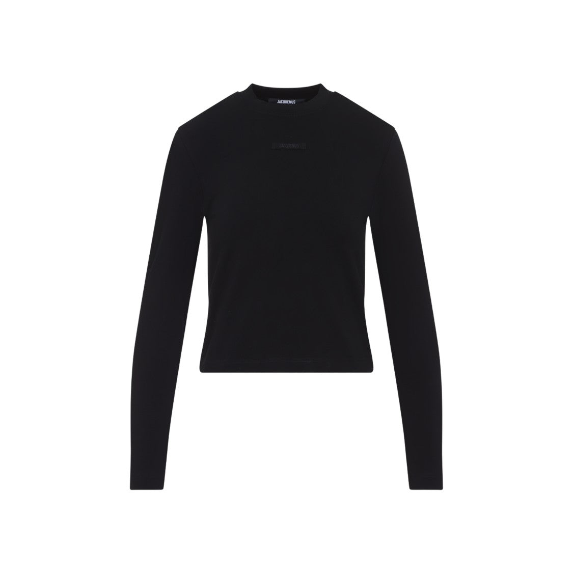 Jacquemus Fitted Black T-Shirt With Long Sleeves
