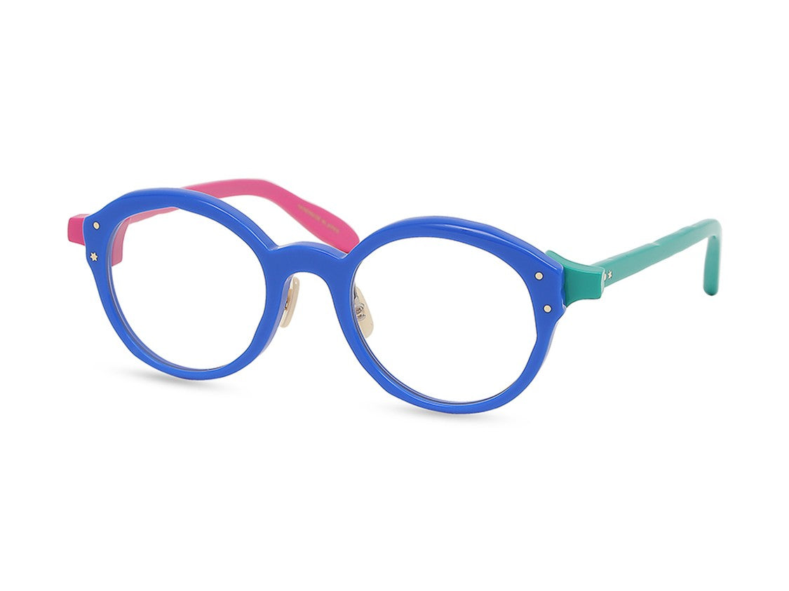 Masahiro Maruyama Mm-0112 Colorblock Bold Round Eyeglasses