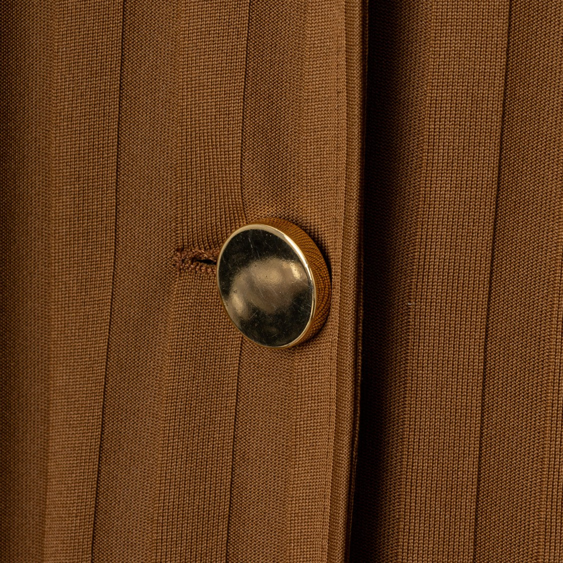 Viktor & Rolf Ribbed Jumpsuit With Notched Collar And Belted Waist