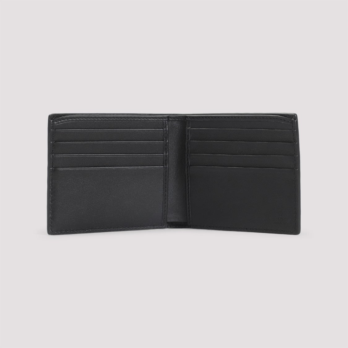 Gucci Imprint Black Calfskin Wallet With Gg Pattern