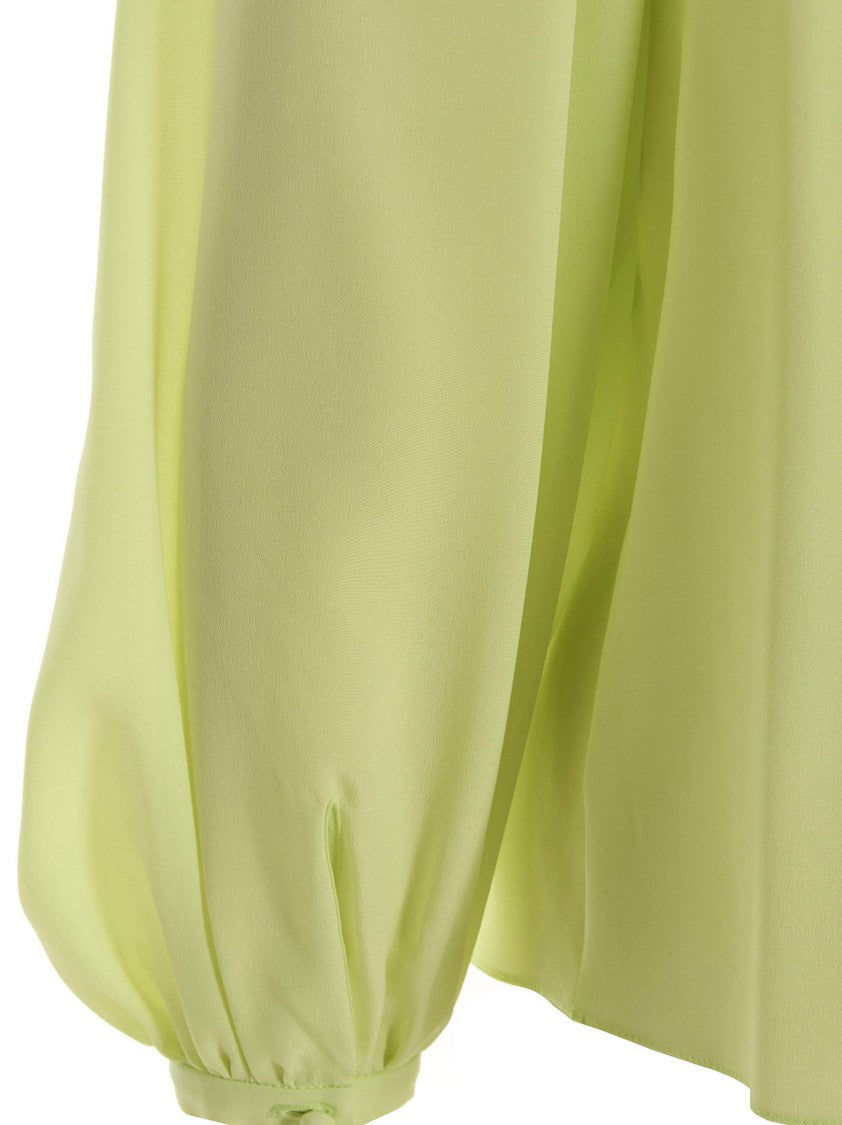 Lanvin Elegant Silk Blouse With High Collar