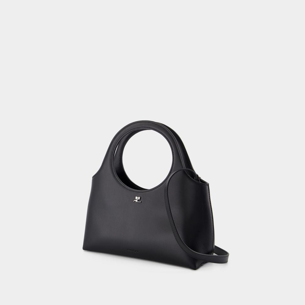 Courrèges Holy Day Shoulder Bag - Leather - Black