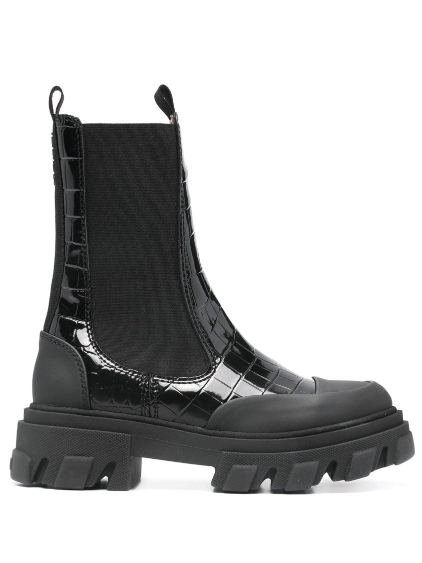 Ganni Mid Shaft Biker Boots