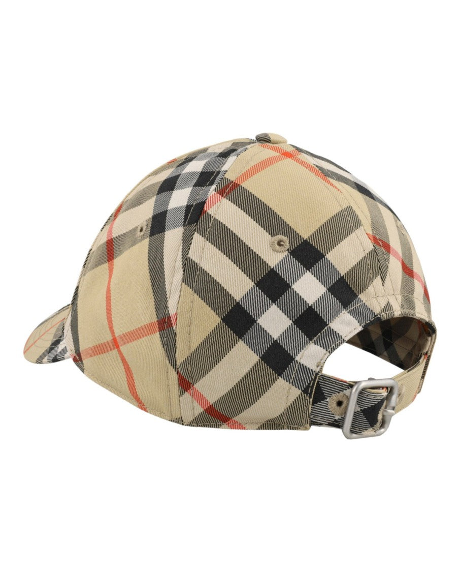 Burberry Mh Check Equestrian Knight Baseball Hat